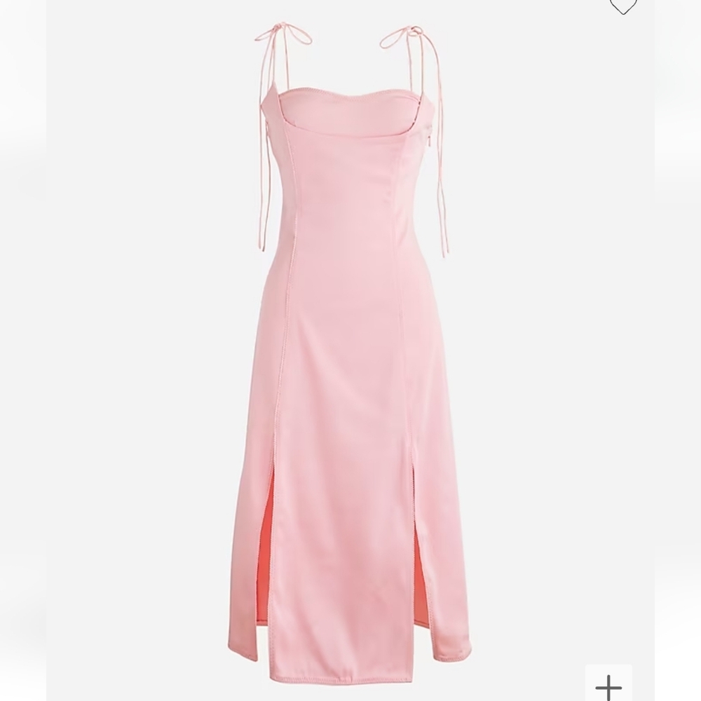 J. Crew Pink Midi Dress